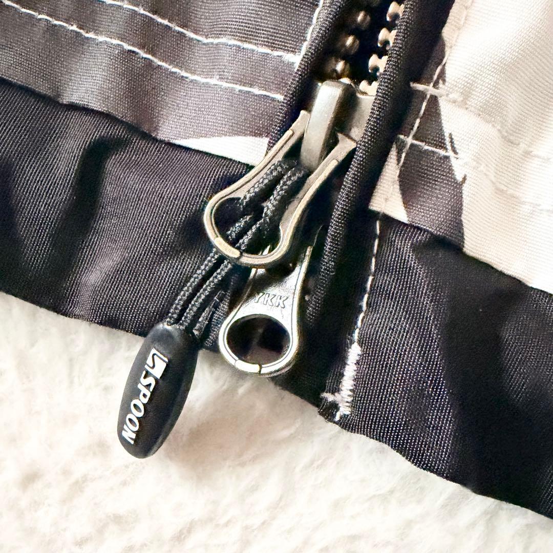 6157 【美品】 スプーン スノボウェア 上下セット ジャケット パンツ 総柄