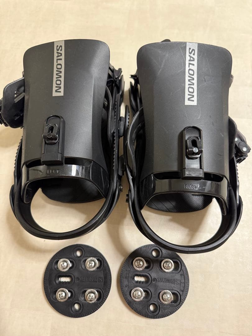 専用SALOMON RHYTHM black Lサイズスノーボード ビンディング