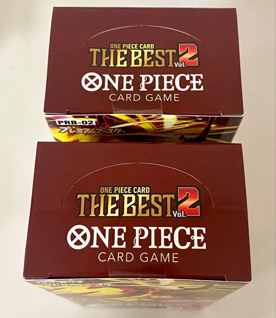 ワンピースカード THE BEST 2ボックス　新品未開封　テープ付き　2箱