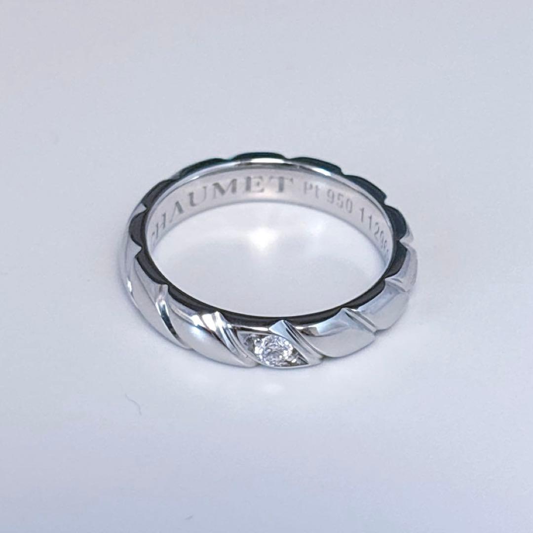 【新品仕上げ】ショーメ トルサード 1ダイア リング 3.5mm 9号