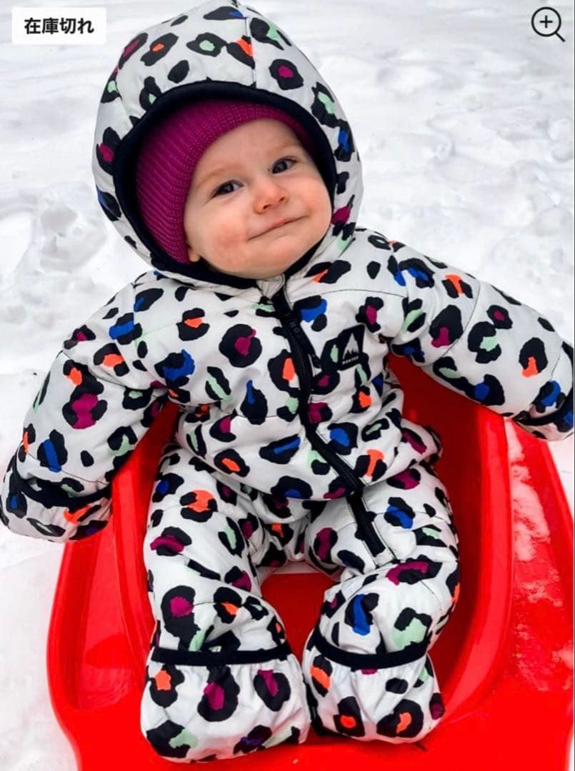 ❤︎BURTON❤︎ ベビー バディー バンティングスーツレオパード柄　85cm