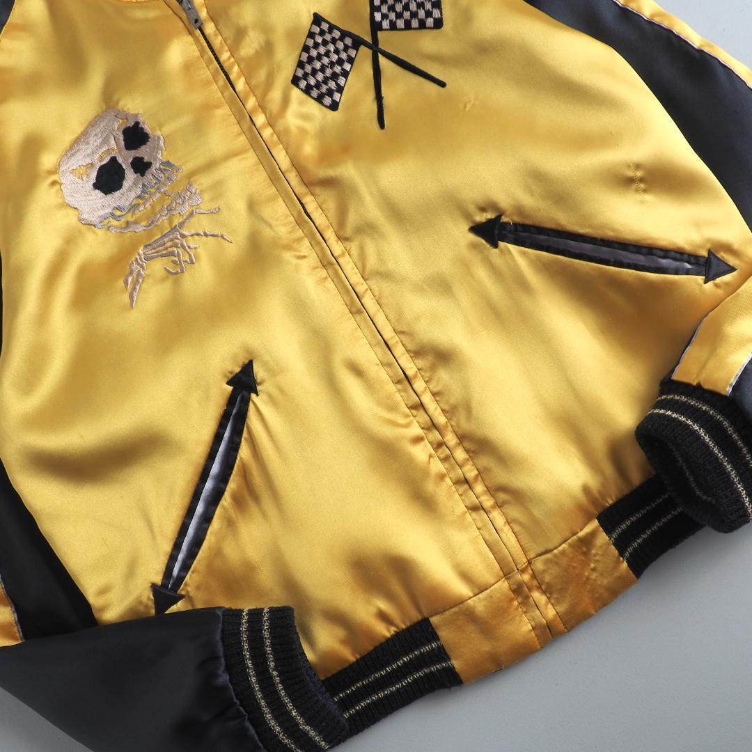 テーラー東洋　スカジャン　スーベニアジャケット　髑髏　鷹　リバーシブル　美品