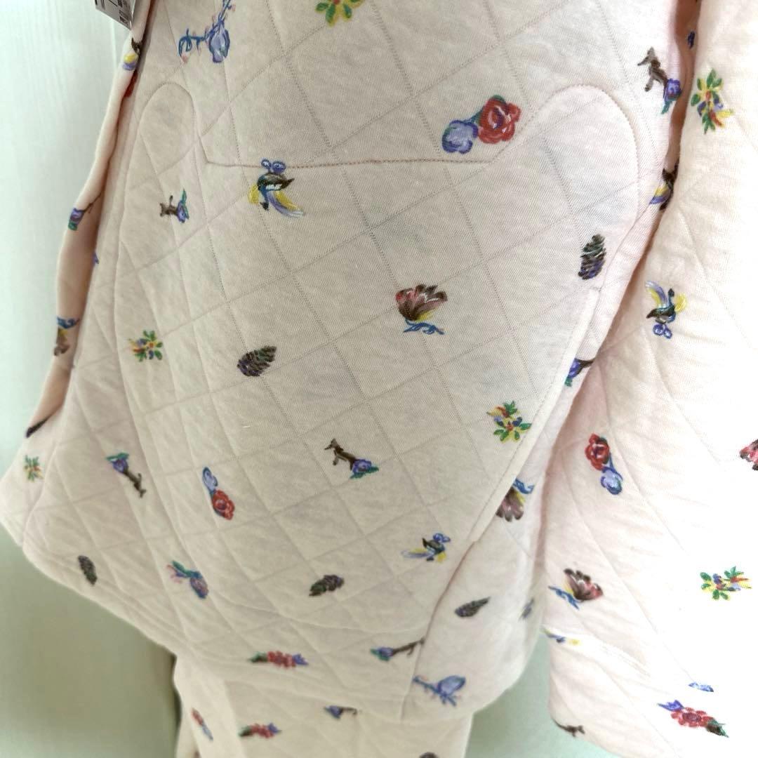 新品未使用タグ付　ワコールツモリチサト保温性生地暖かキルティングパジャマピンクM