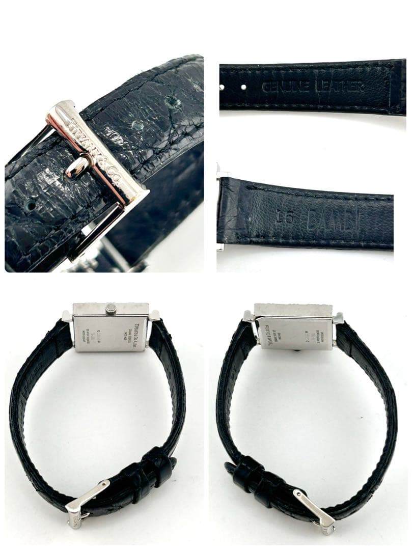 【稼働品】Tiffany&Co アトラス スクエア 腕時計 19-289