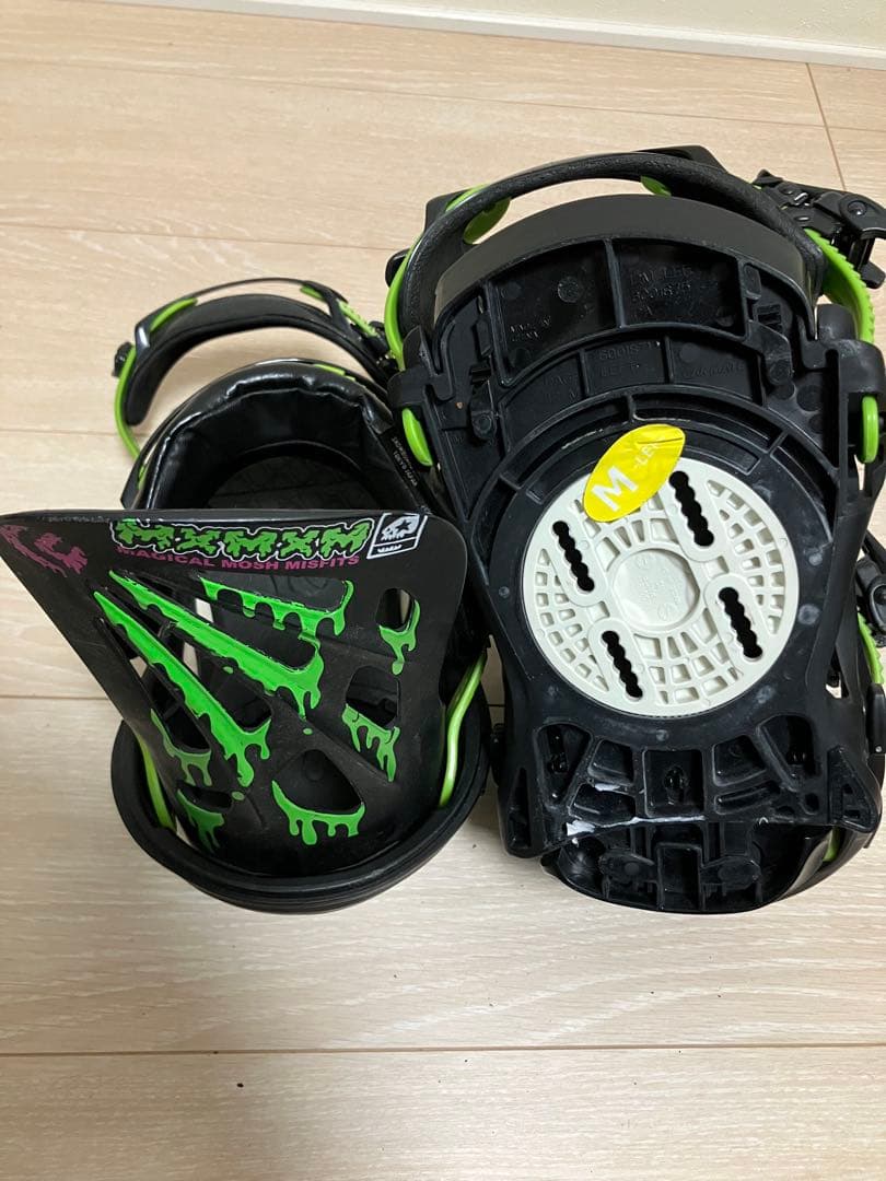 FLUX/スノーボード ビンディング ブラック/グリーン