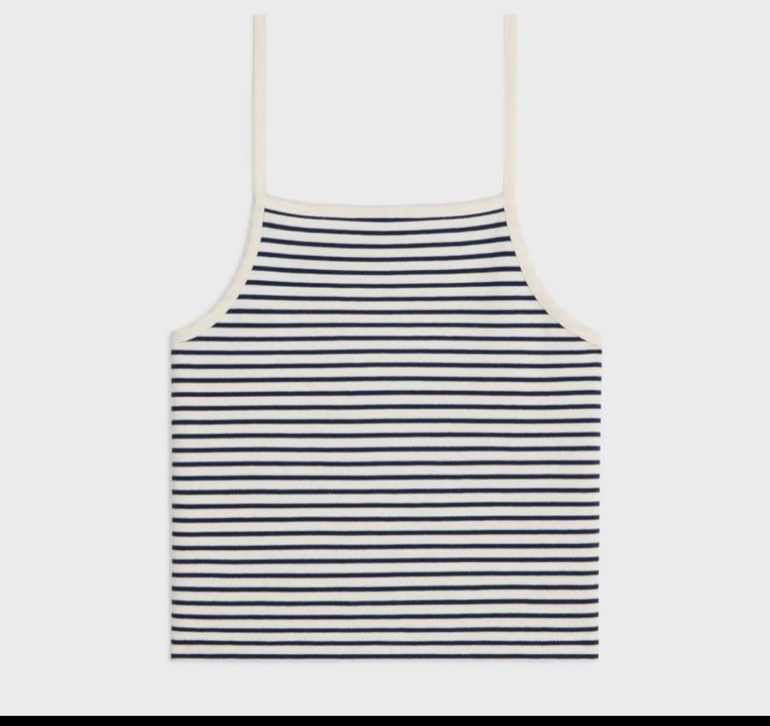 celine セリーヌ トリオンフ ボーダーキャミソール