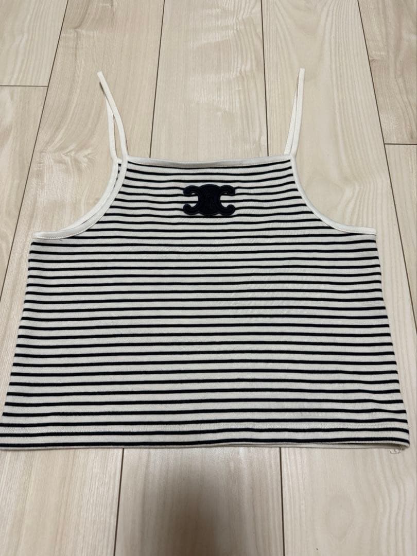 celine セリーヌ トリオンフ ボーダーキャミソール