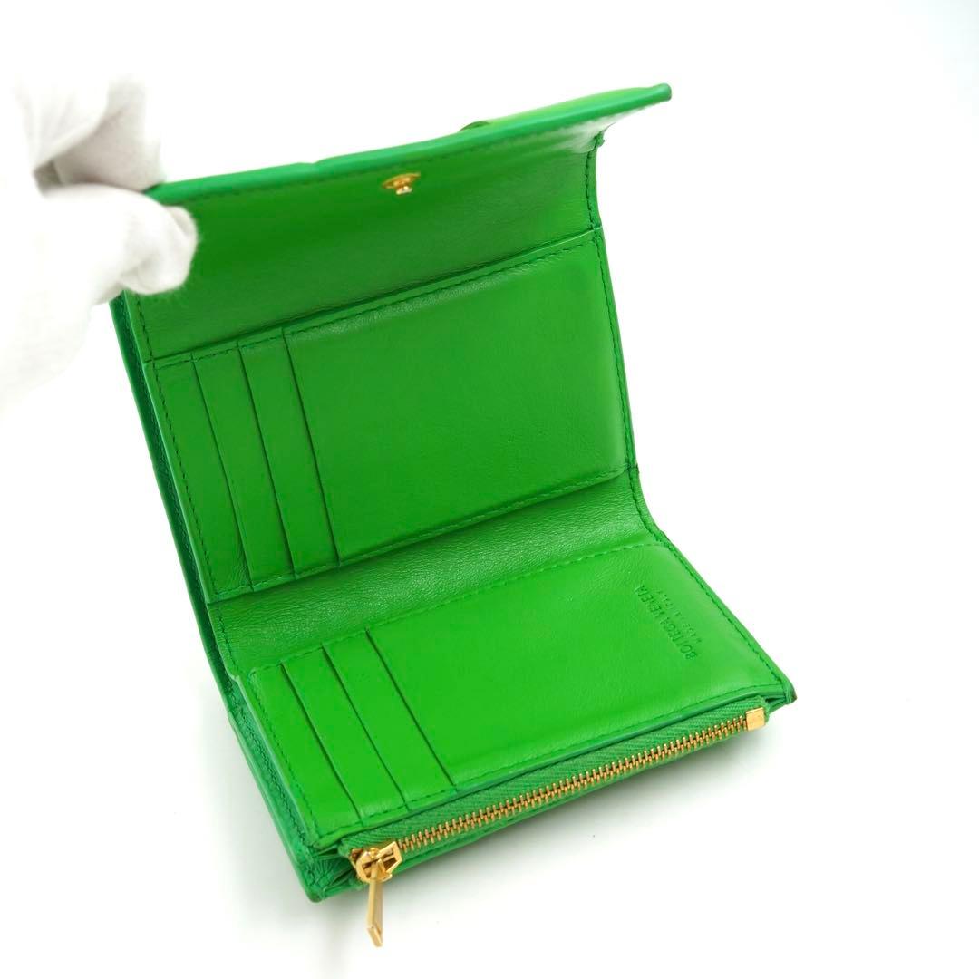 ✨未使用展示品・箱付き✨　bottega ミニ財布　カセット　イントレチャート