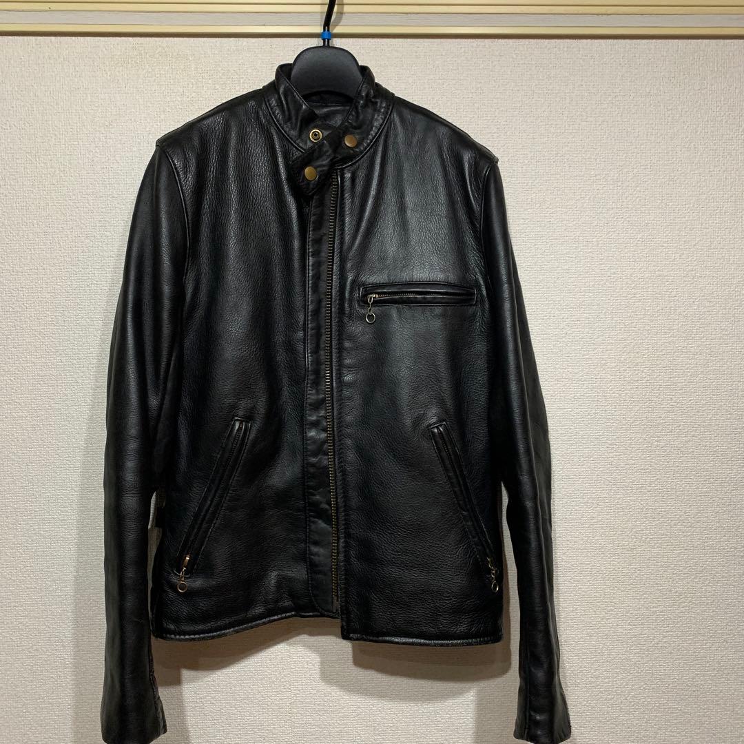 バンソンシングルライダースジャケット34