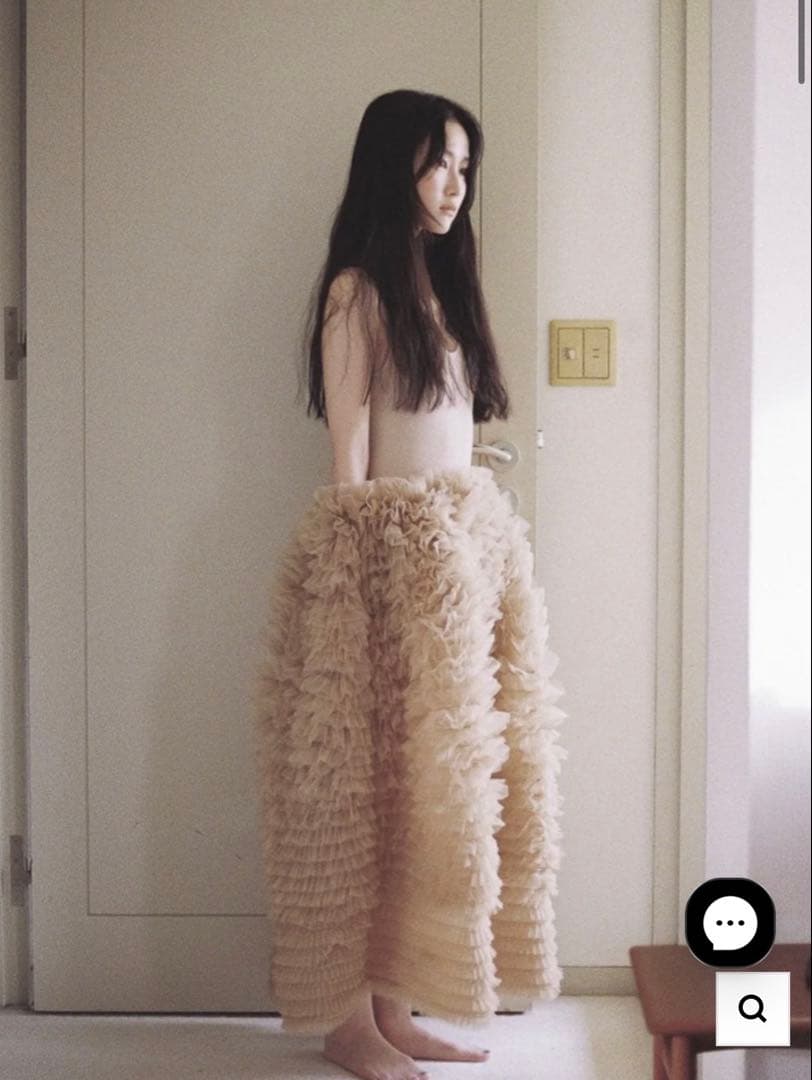 Bibiy DARLENE SHUSHU SKIRTベージュ