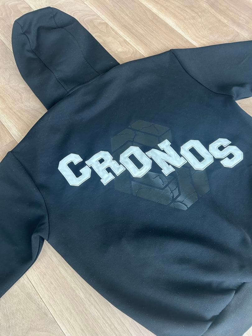 CRONOS ブラック フード付きスエットS