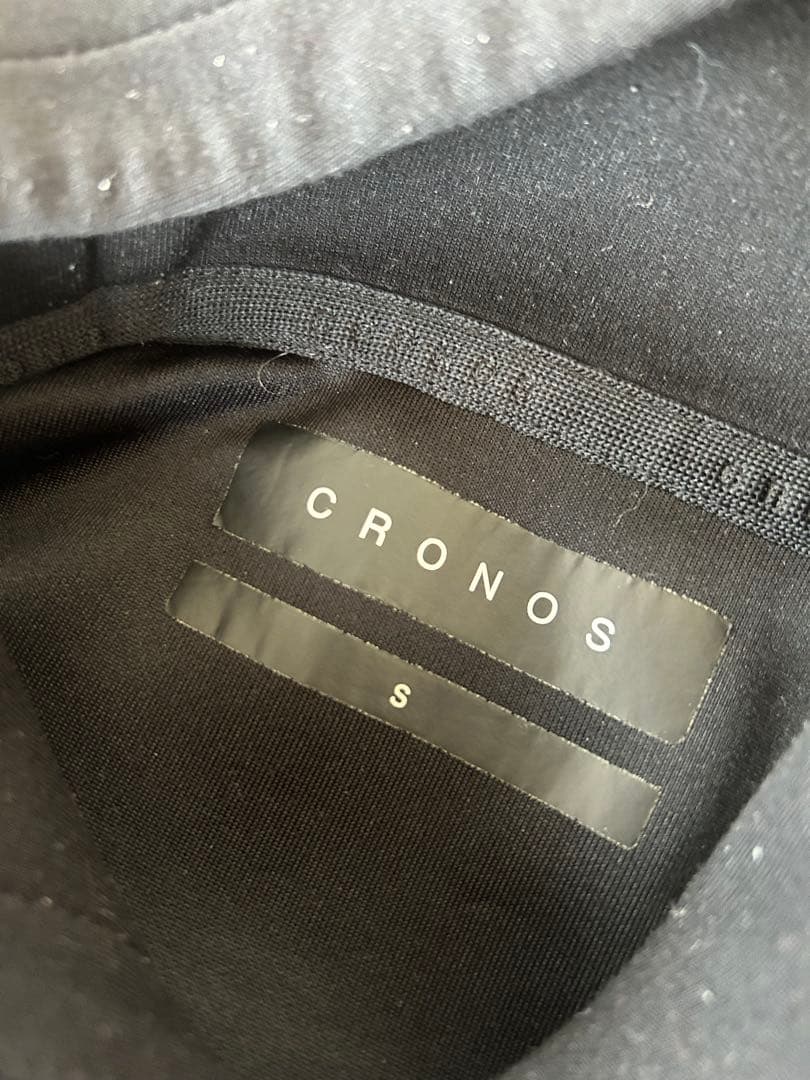 CRONOS ブラック フード付きスエットS
