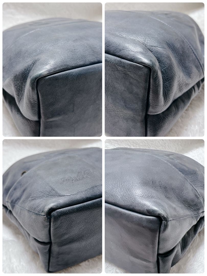 【美品】Jas M.B. London ショルダーバッグ　立体エンボス加工　真鍮