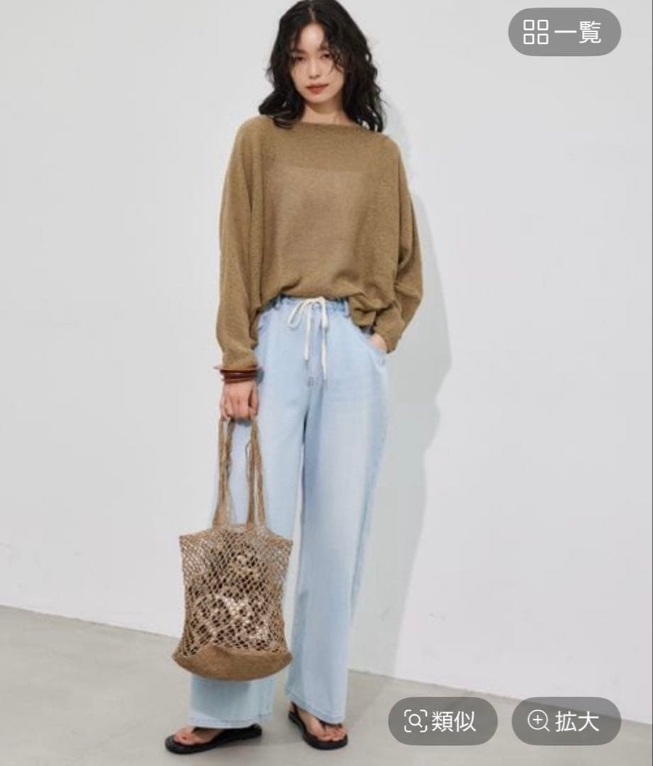 bluecathahaバンヤードストーム ドロストワイドカットデニムM