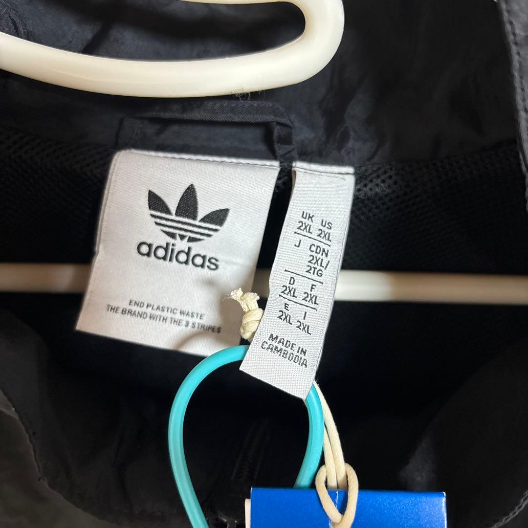 パ*ー様 adidas ブラック ナイロンジャケット 2XL