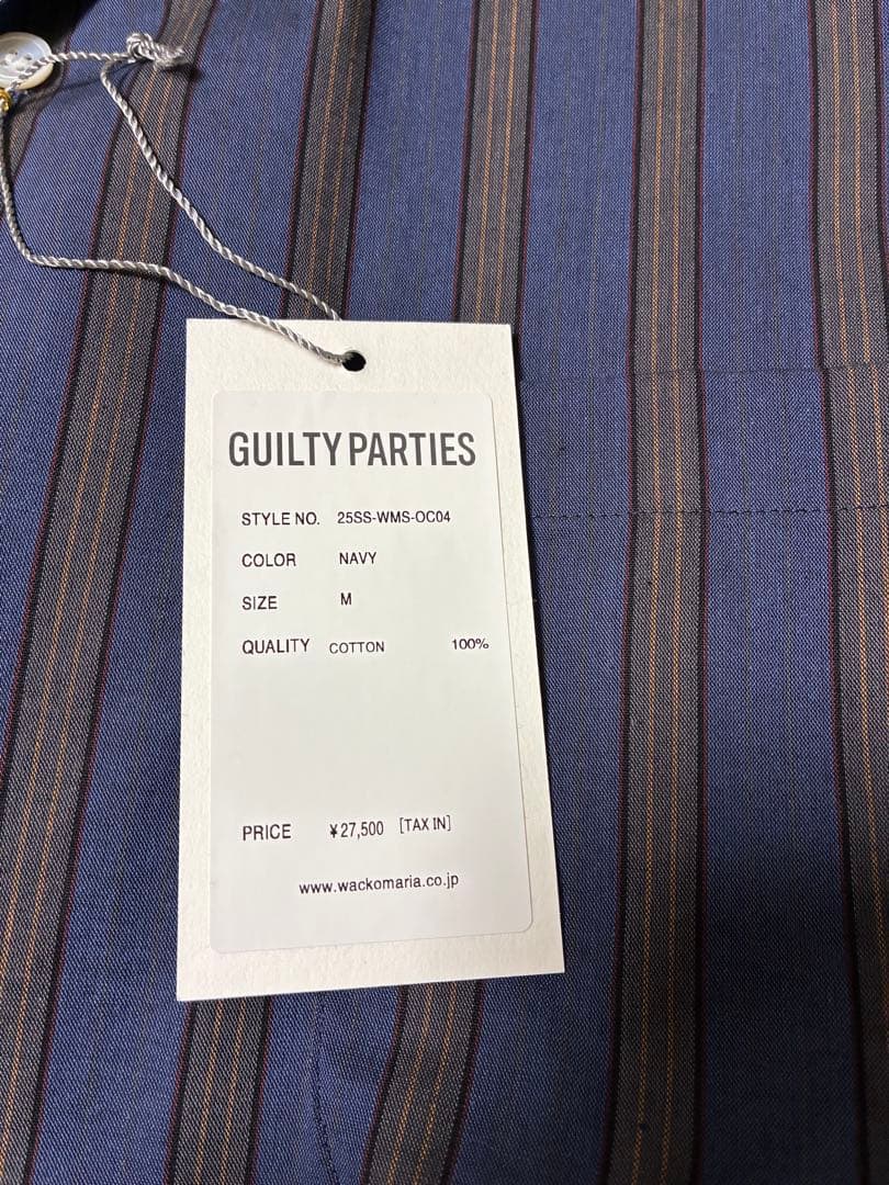 ワコマリア　STRIPED OPEN COLLAR SHIRT