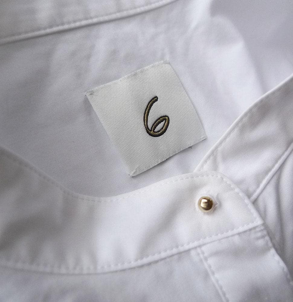 美品 ROKU ロク 2万 ドレスシャツ ブラウス B&Y ユナイテッドアローズ