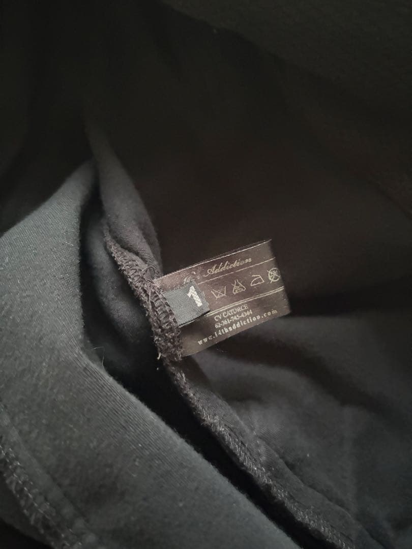 14th addiction レザー コーティング パーカー archive