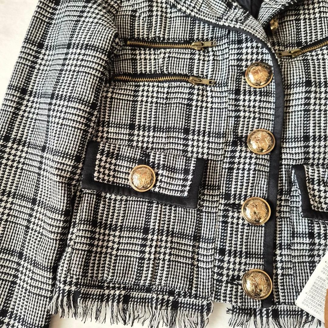 【新品タグ付き】d.i.a ダイヤ 千鳥格子ジャケット　金ボタン　y2k