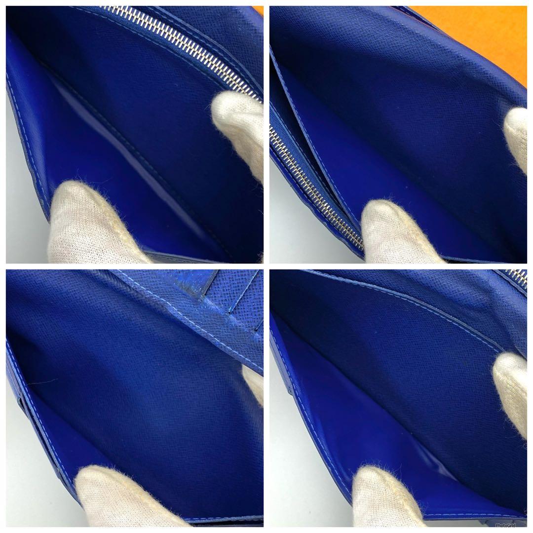 ルイヴィトン モノグラム タイガラマ ポルトフォイユ ブラザ 長財布 ブルー