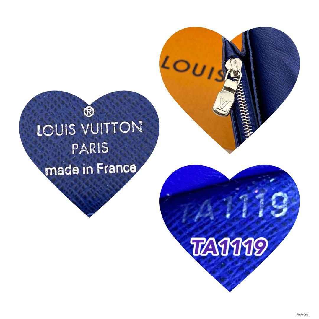 ルイヴィトン モノグラム タイガラマ ポルトフォイユ ブラザ 長財布 ブルー