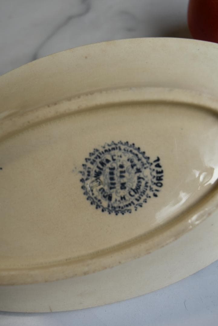 ショワジールロワ窯 ラヴィエ　プレート FLOREAL　フランスアンティーク