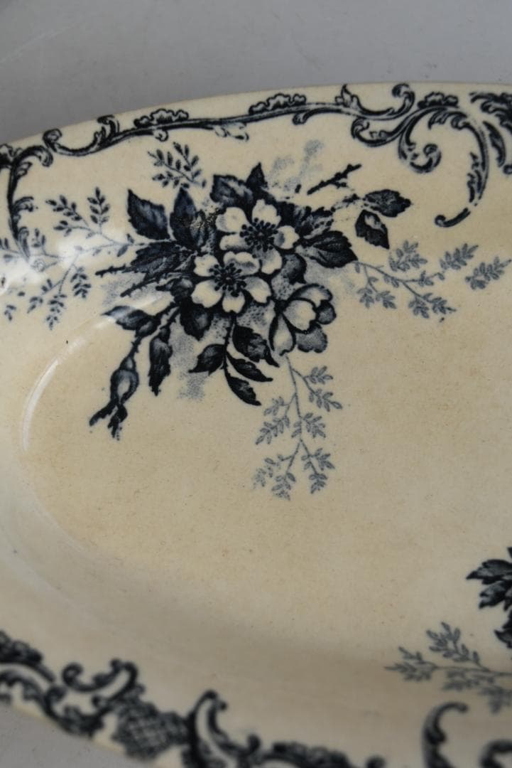 ショワジールロワ窯 ラヴィエ　プレート FLOREAL　フランスアンティーク