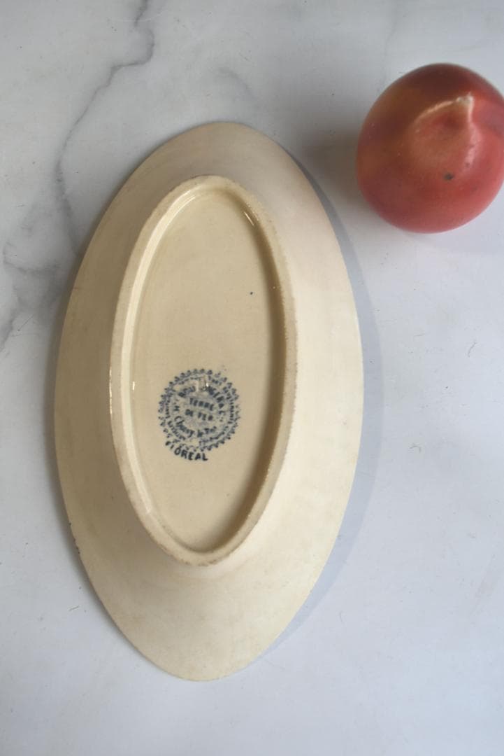 ショワジールロワ窯 ラヴィエ　プレート FLOREAL　フランスアンティーク