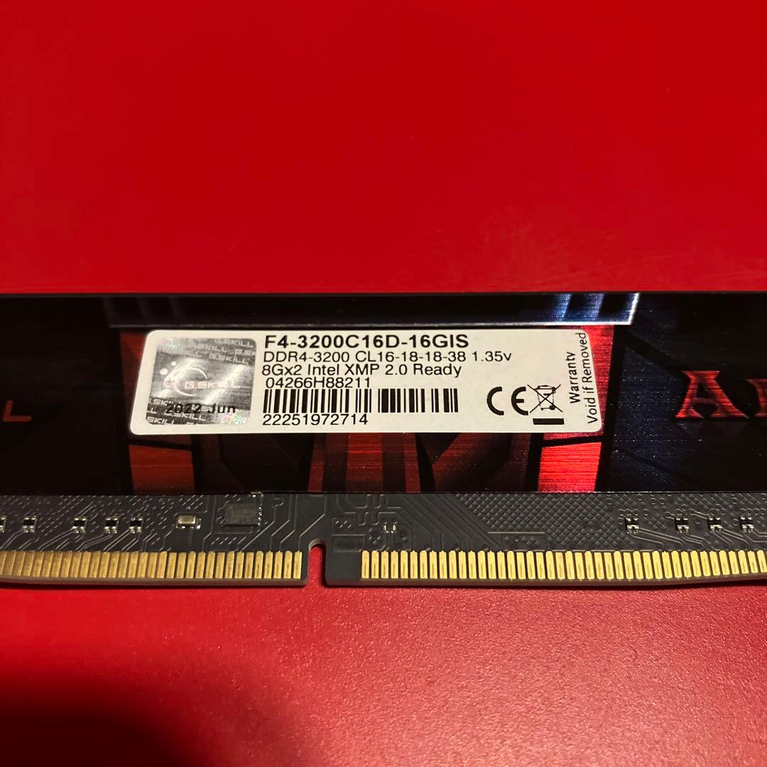 G.SKILL AEGIS DDR4 16GB 3200MHz 2枚