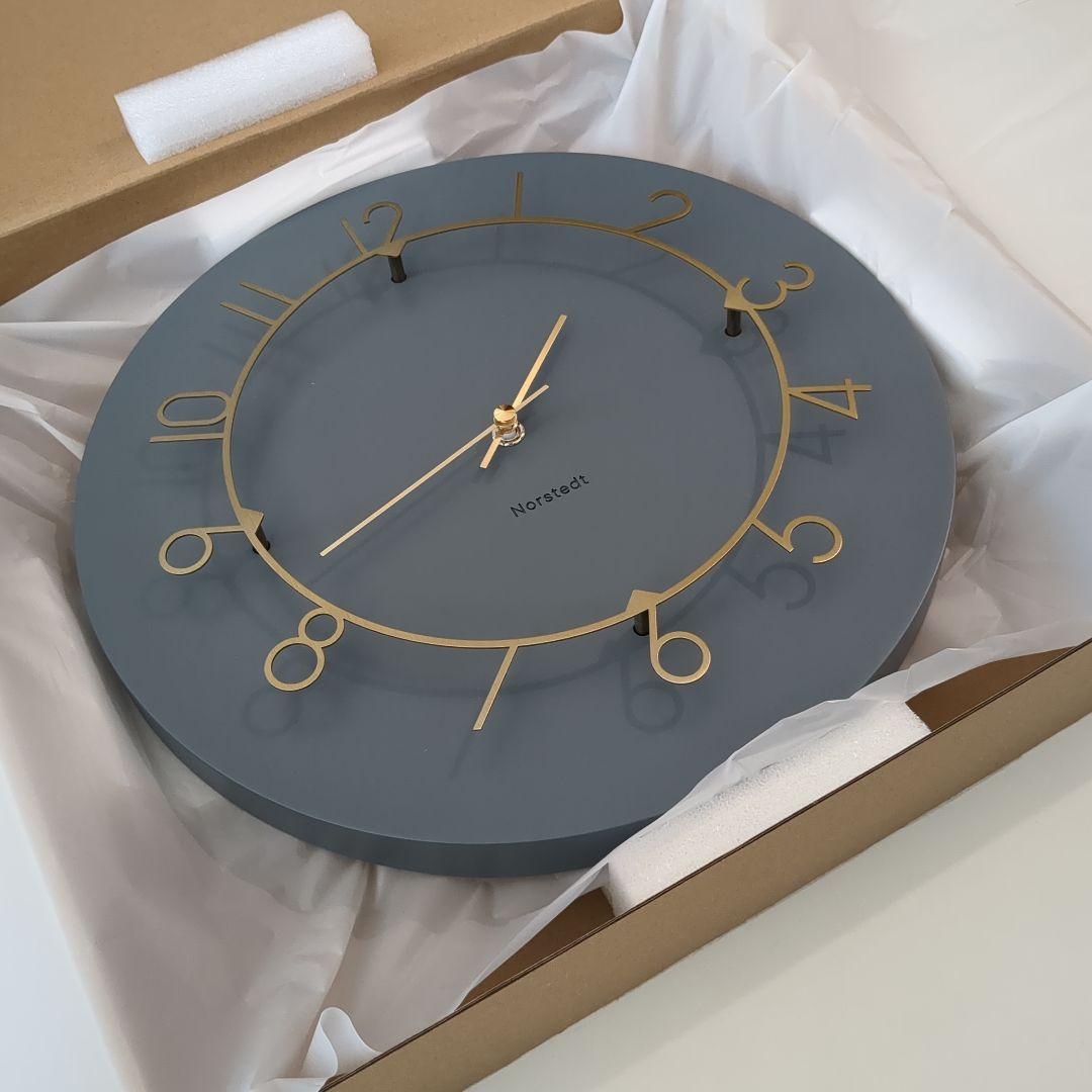 【新品未使用】掛け時計 Luu INTERFORM CL-4317 ネイビー