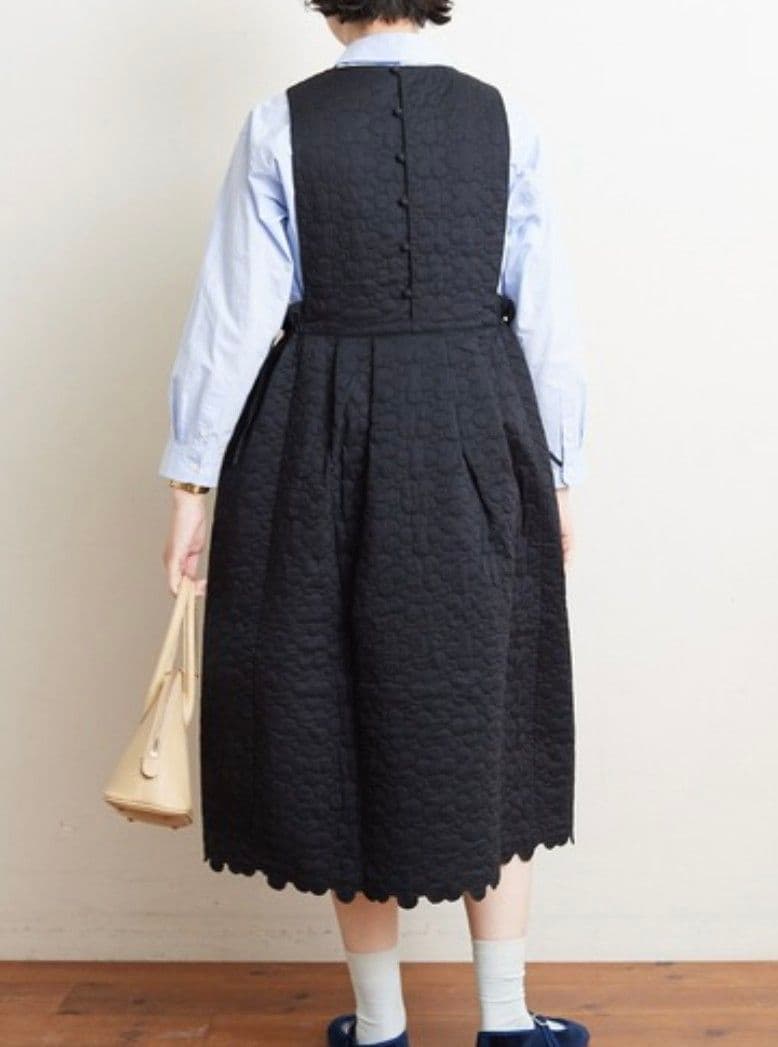 bulle de savon　ビュルデサボン　はなとまる　キルティングワンピース