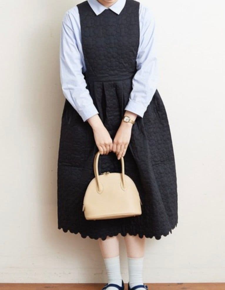 bulle de savon　ビュルデサボン　はなとまる　キルティングワンピース