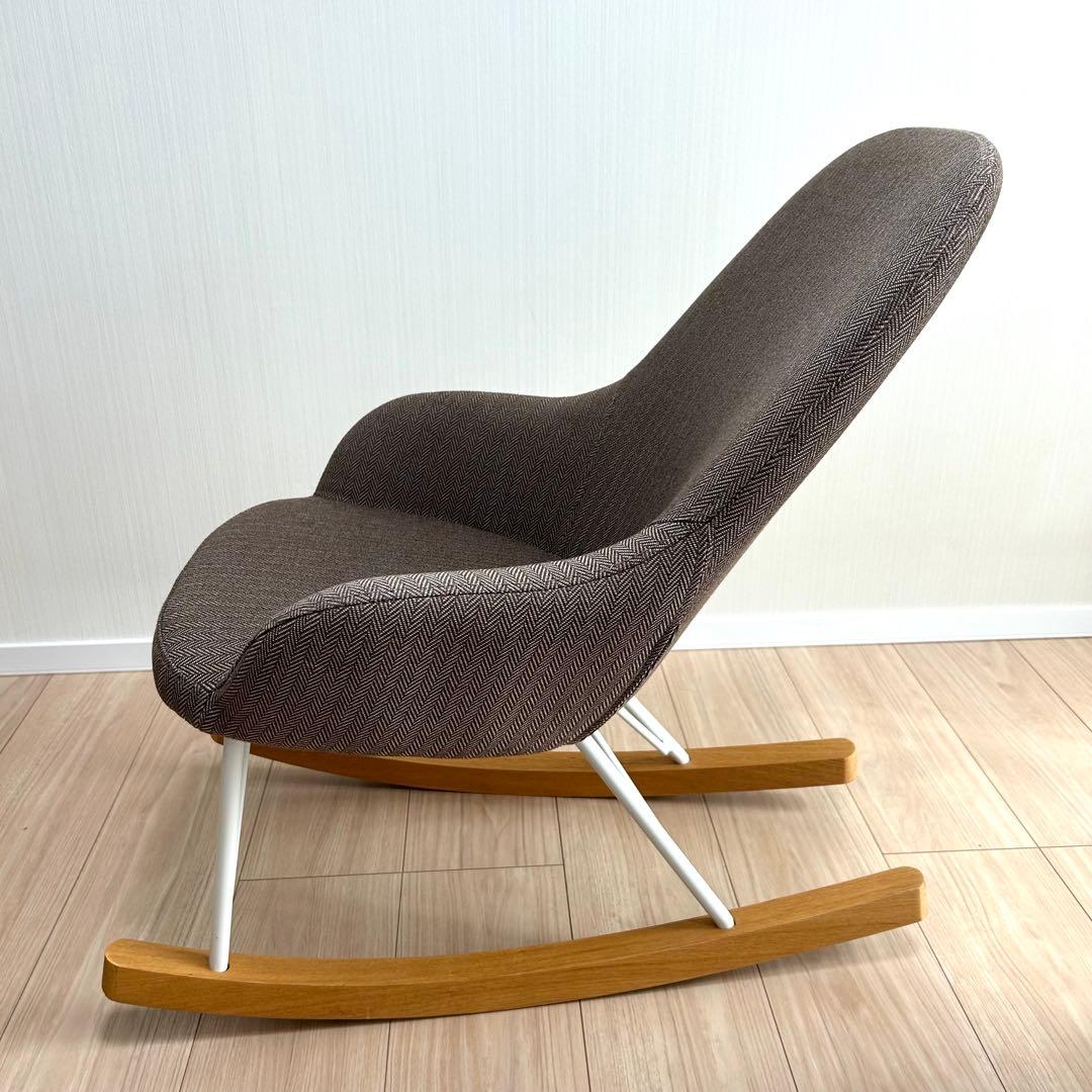 【美品】DULTON ダルトン ロッキングチェア ヘリボーン キャメル