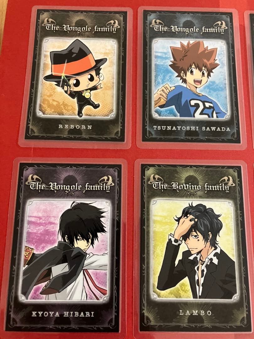 家庭教師ヒットマンREBORN 激レア　初期グッズ　ラミネートカード８枚セット