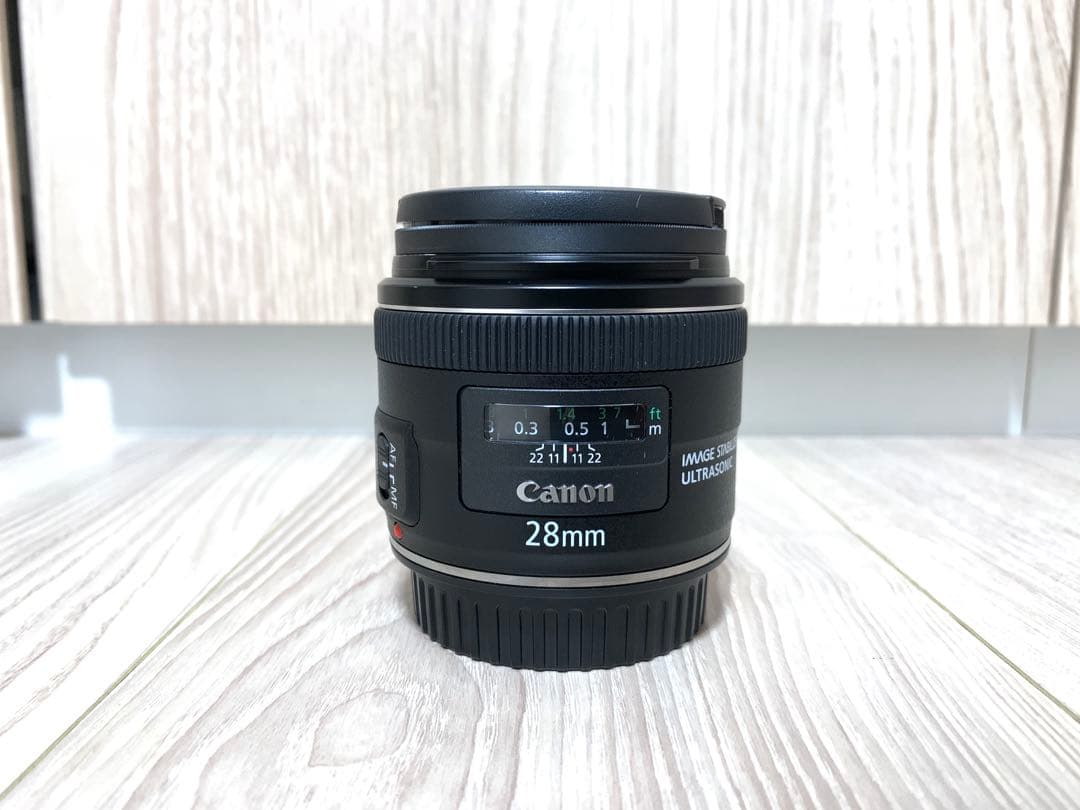【美品】Canon EF 28mm F2.8 IS USM 単焦点レンズ