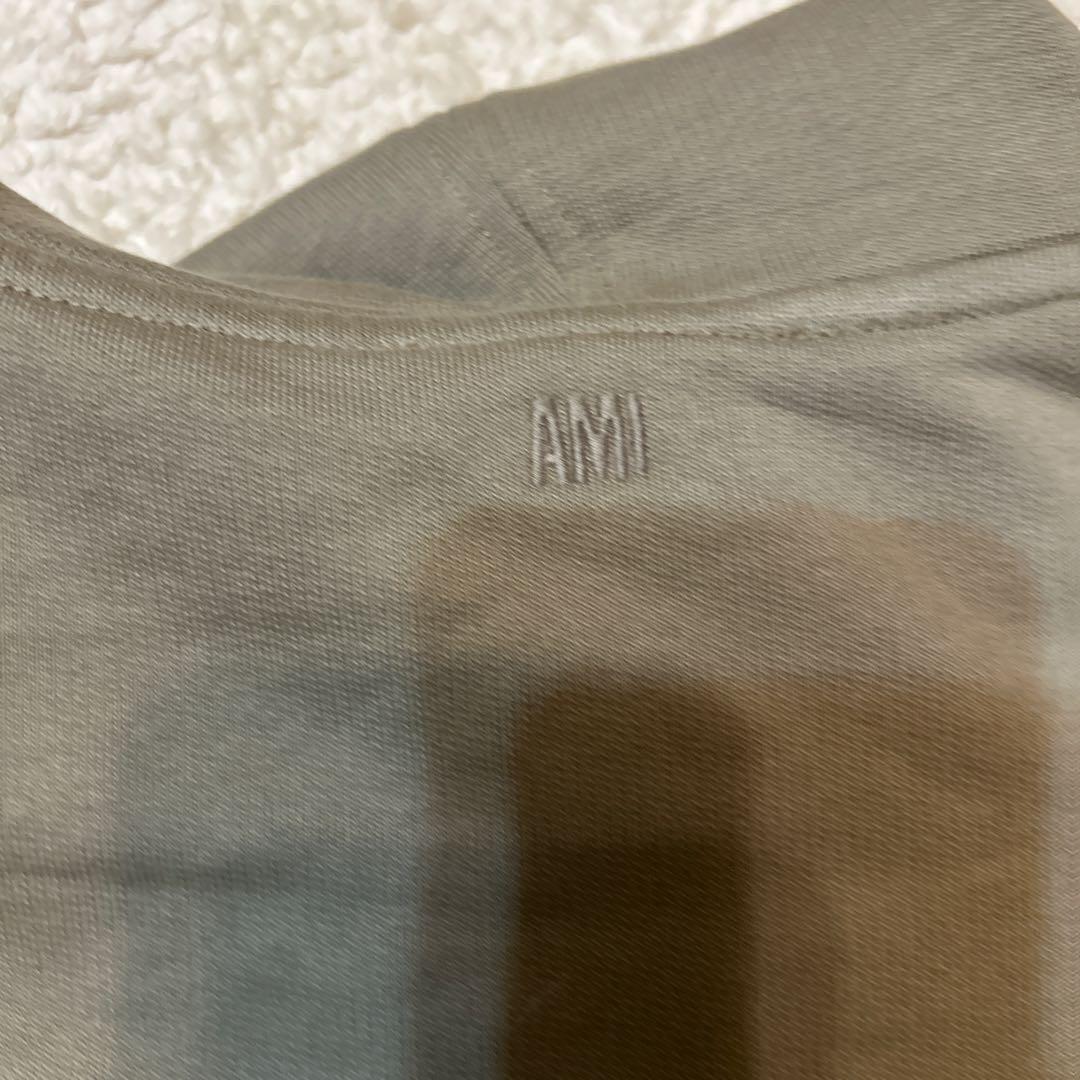 AMI PARIS オリーブグリーンAMIDE COEUR ジップパーカー