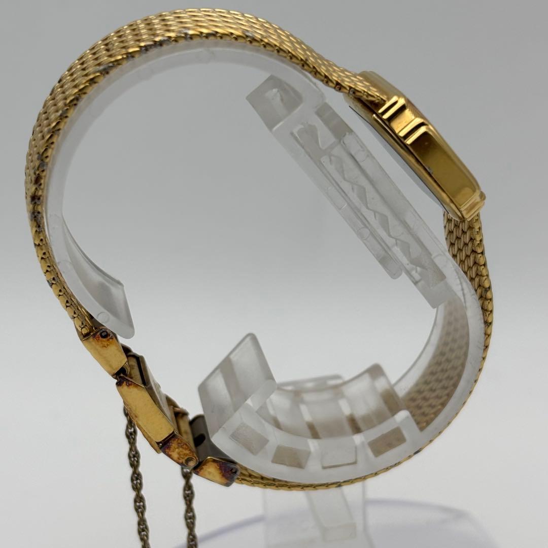 美品✨SEIKO 時計　エクセリーヌ　レディース 1Pダイヤ ゴールド　スクエア