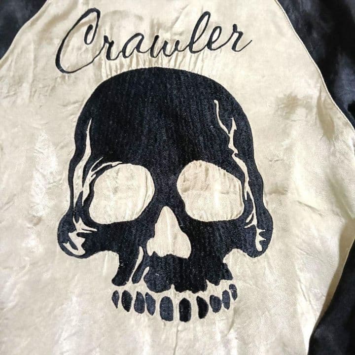 Back Street Crawles スカジャン リバーシブル スカル ボーン