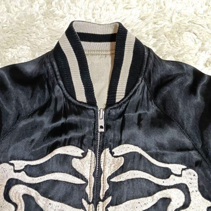 Back Street Crawles スカジャン リバーシブル スカル ボーン