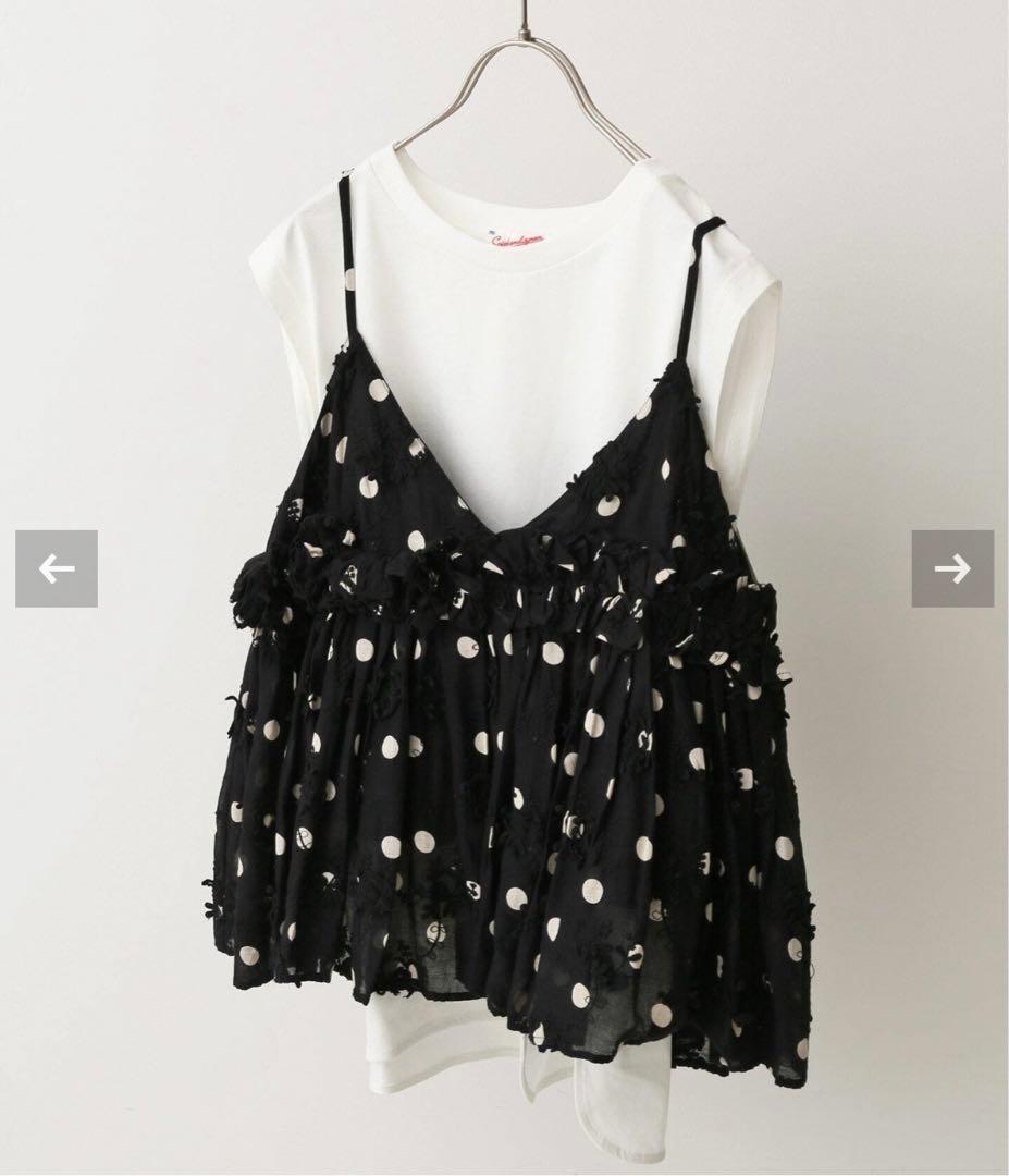 きょうこ様　クリンクルクリンクル　3D embroidery dot キャミ