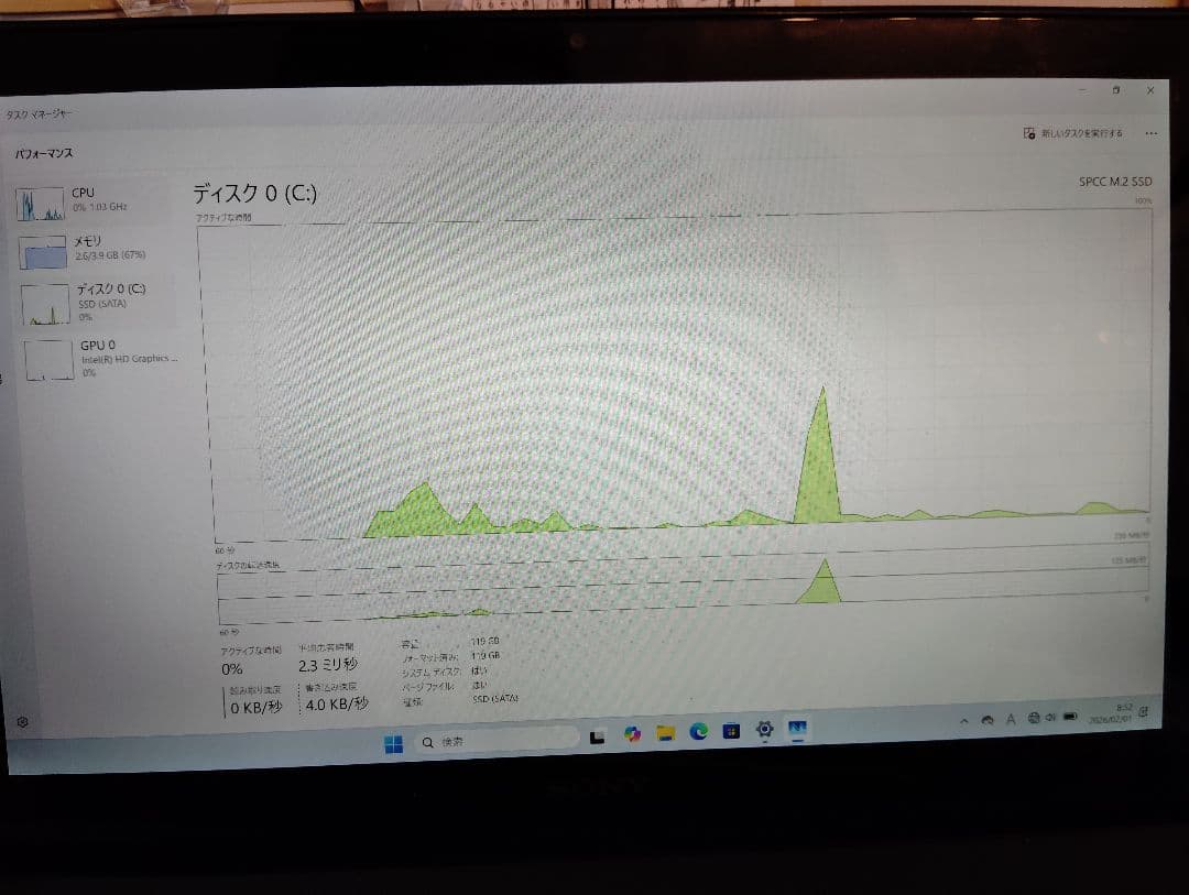 SONY VAIO ノートパソコン Windows 11　SVP112A1CN