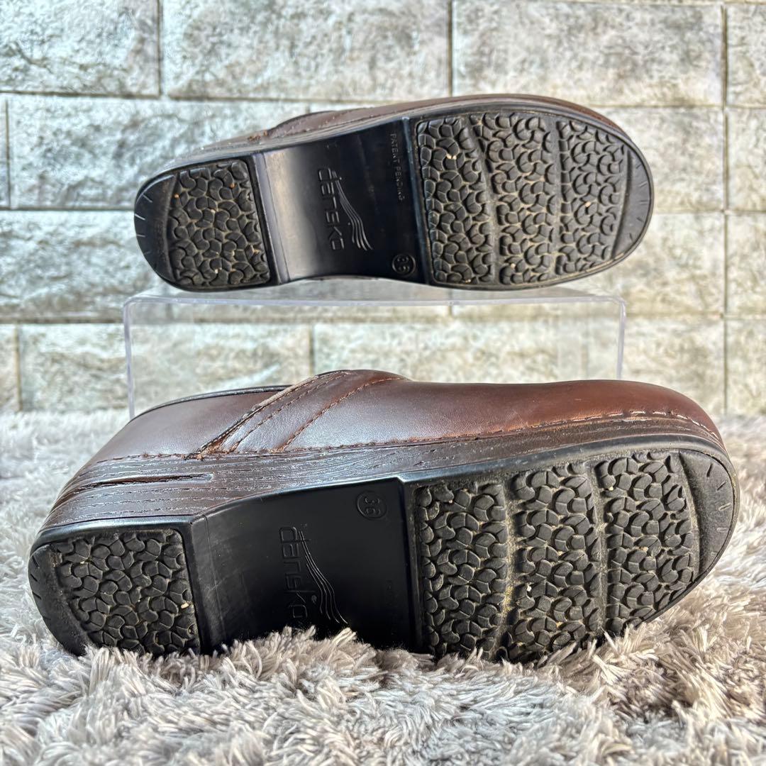 Dansko ダンスコ クロッグ サボサンダル 本革 レザー ダークブラウン