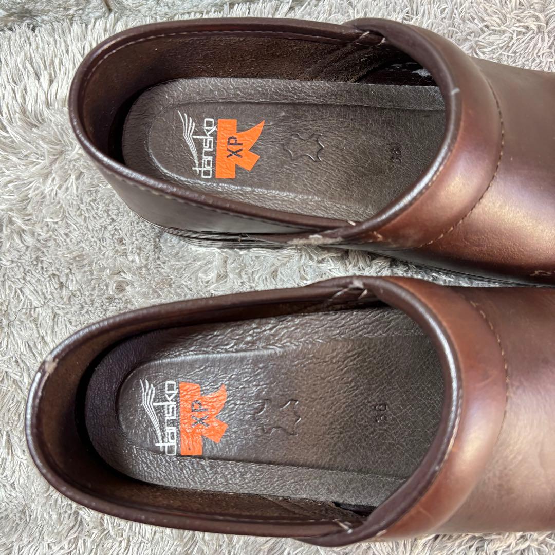 Dansko ダンスコ クロッグ サボサンダル 本革 レザー ダークブラウン