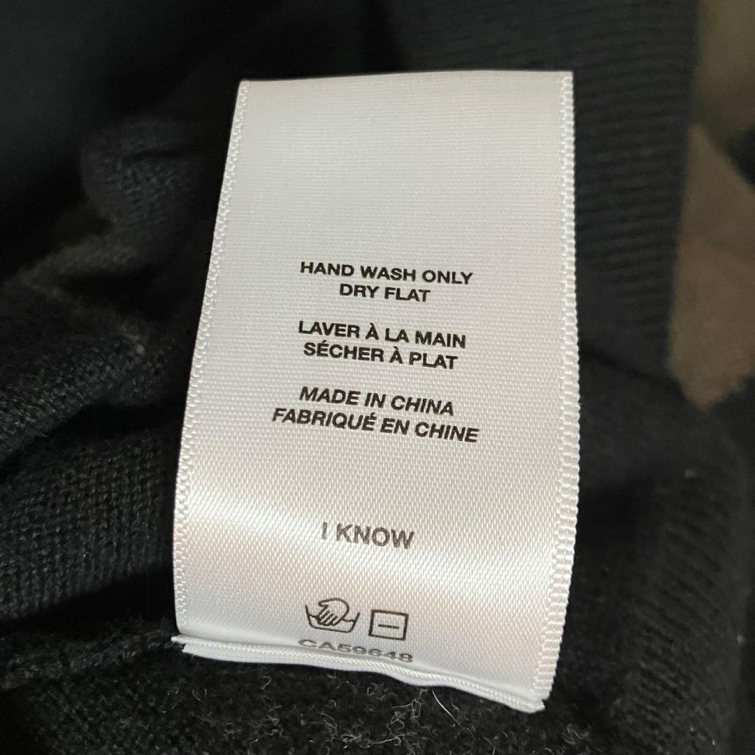 638 Dime ダイム　ウェーブストライプニットセーター　刺繍ロゴ　L