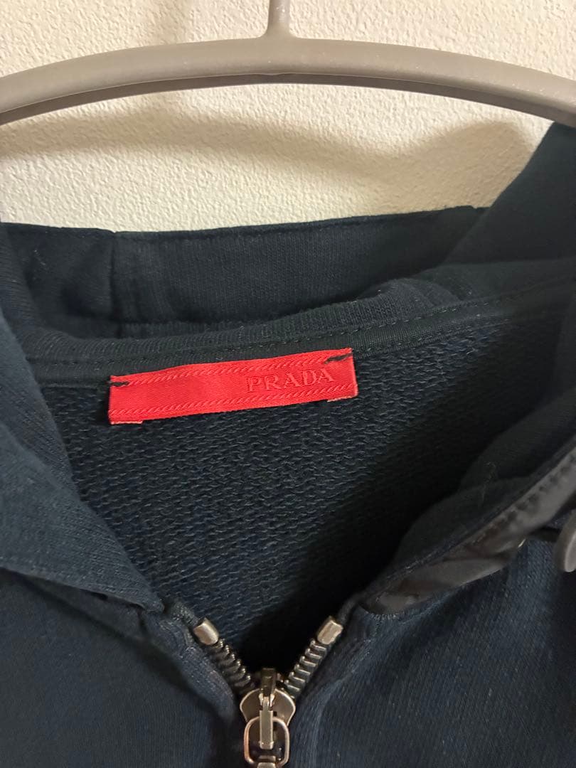 PRADA SPORT プラダスポーツ ナイロン切替 ジップパーカー フーディ