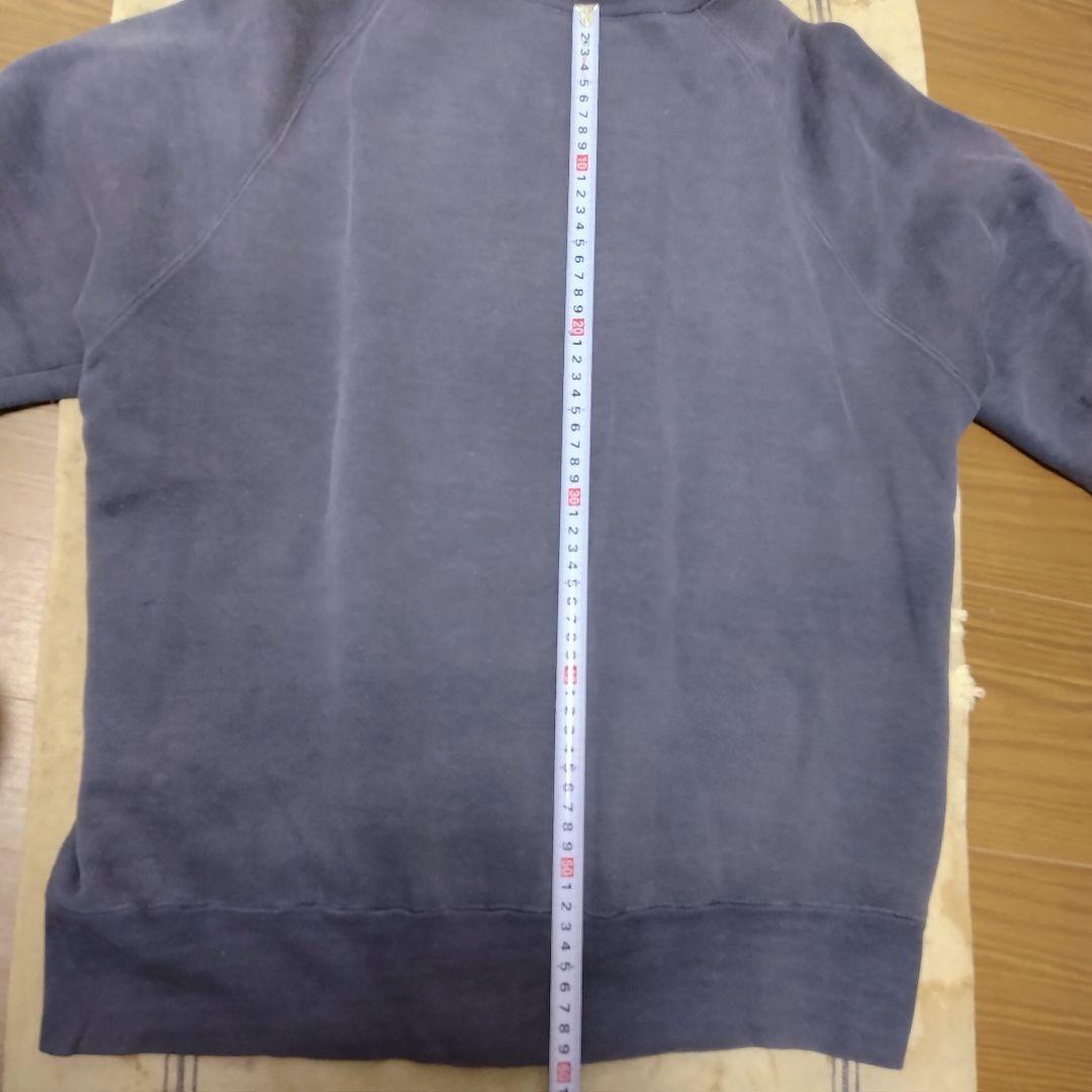 50s 60s VINTAGE スウェット　カレッジ　フェード　ナス紺