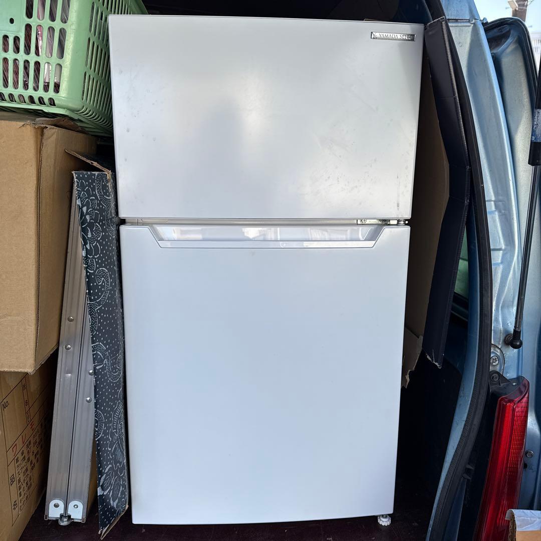 ホワイト冷蔵庫 上開きヤマダセレクト2021年製