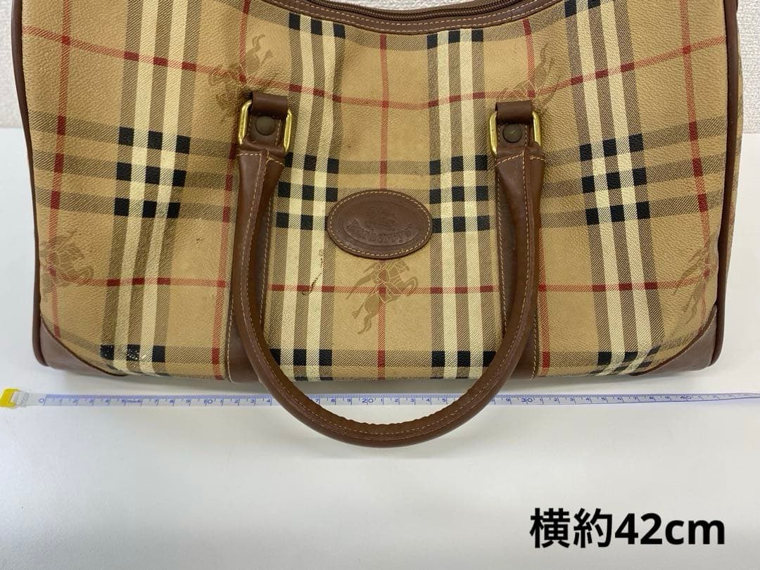 BURBERRY バーバリー ノバチェック ボストンバッグ ベージュ