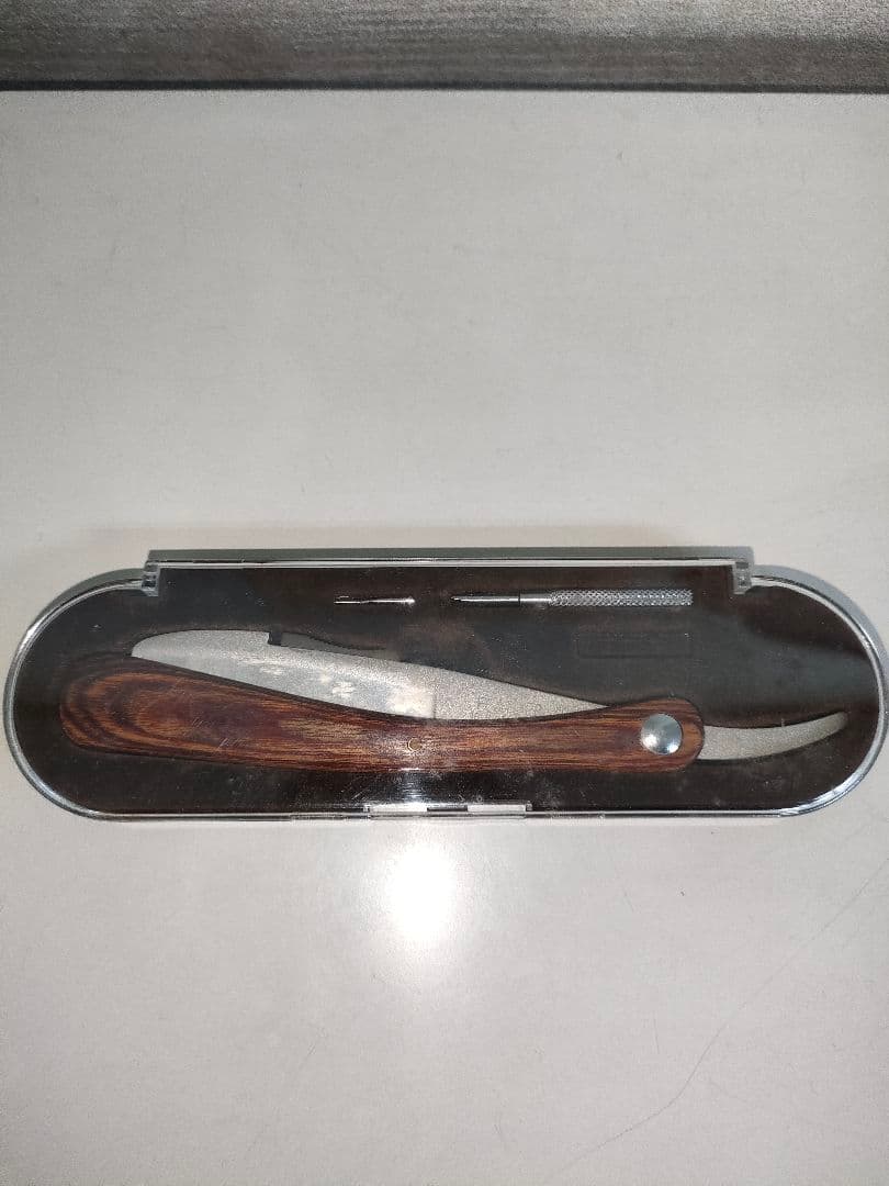 うみ吉 FEATHER レザー ホルダー フェザー 木柄 木製 理容 美容