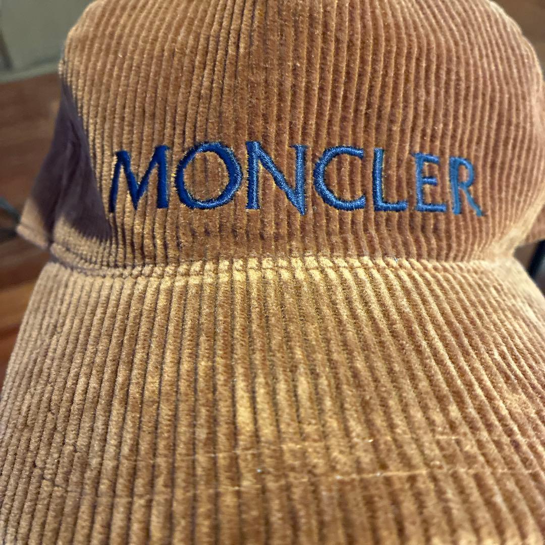 美品！MONCLER コーデュロイキャップ ブラウン